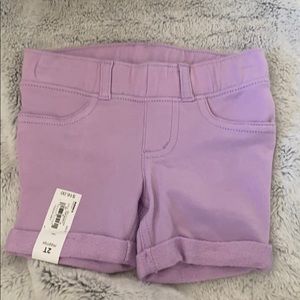 Purple shorts - 2T